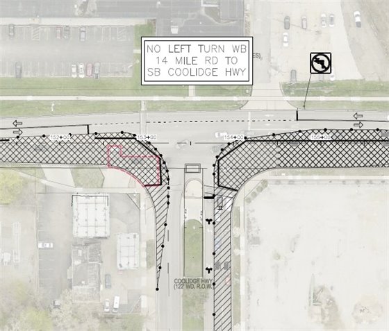 traffic shift for NB Coolidge