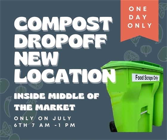 Compost Bin Location has moved this Saturday 