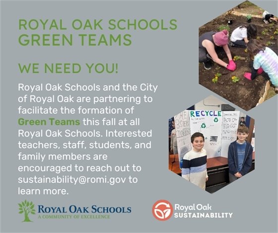 Royal Oak Schools Green Teams 