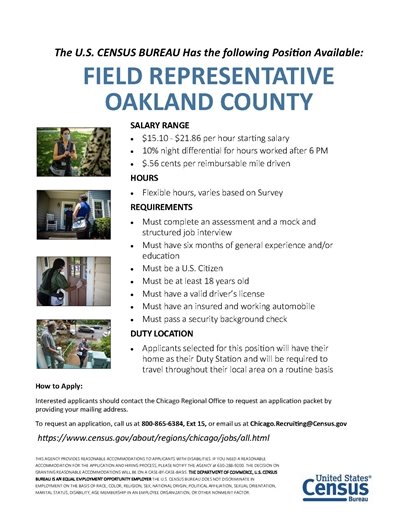 Censor Bureau Hiring Flyer