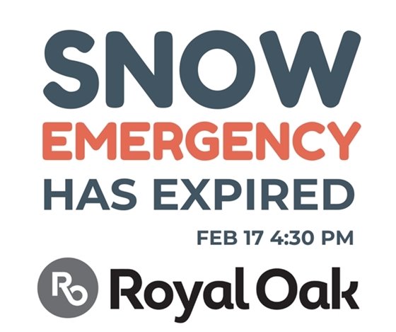 Snow Emergency Has Ended