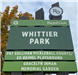 Whittier Park Sign