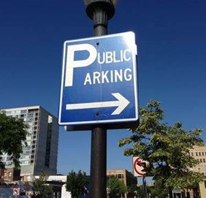 Parking sign
